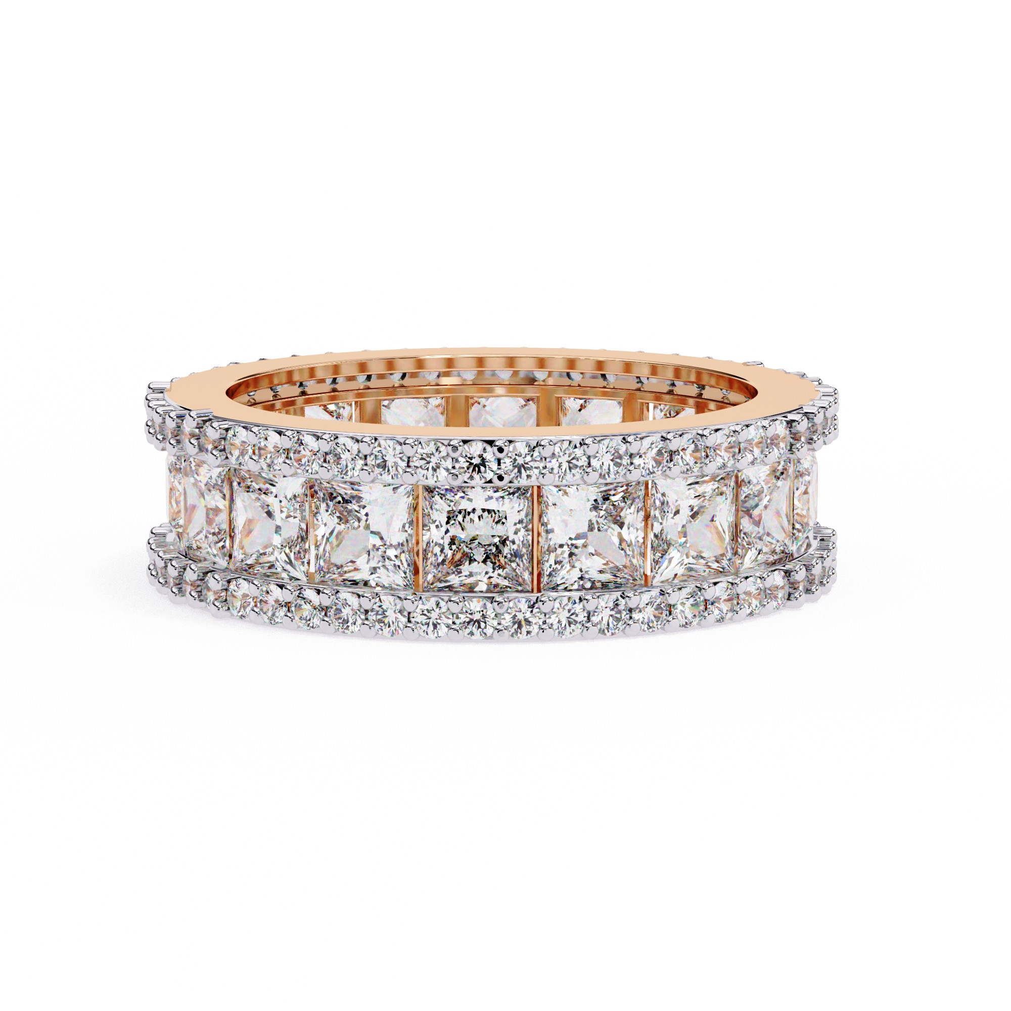 Princess-Cut Diamond Eternity Band